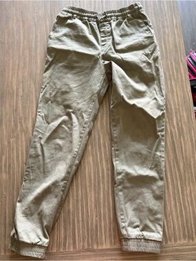 Joe's Jeans Men's Elastic-Waist Khaki Chinos - Light Olive